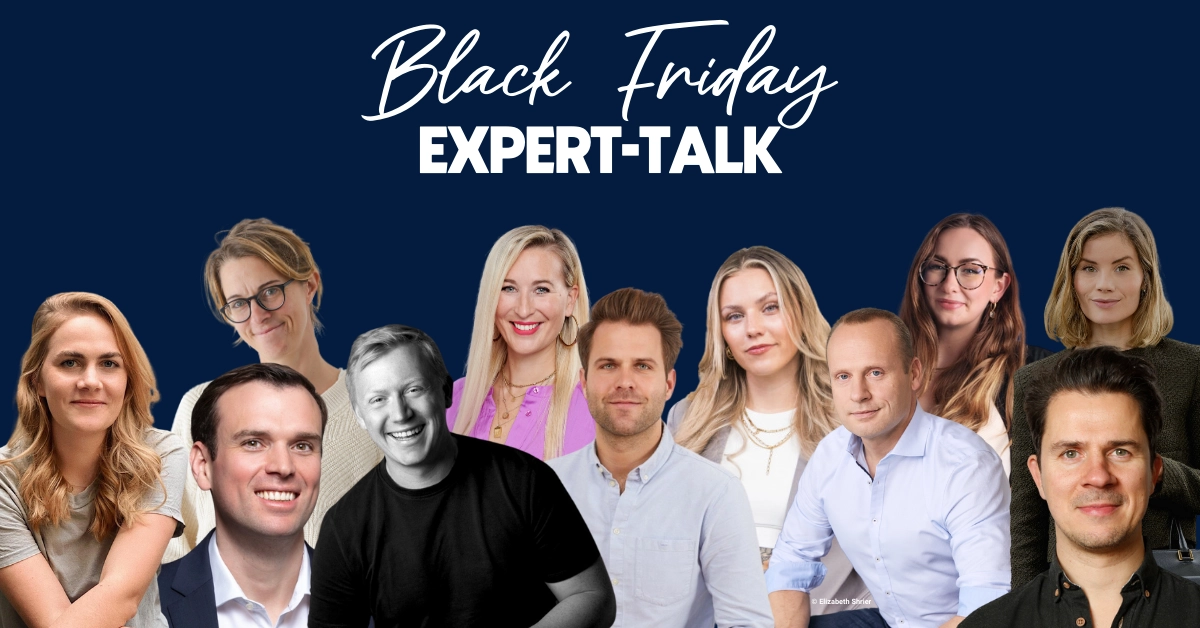 Black Friday Expertinnen und Experten von Agenturen und E-Commerce Shops