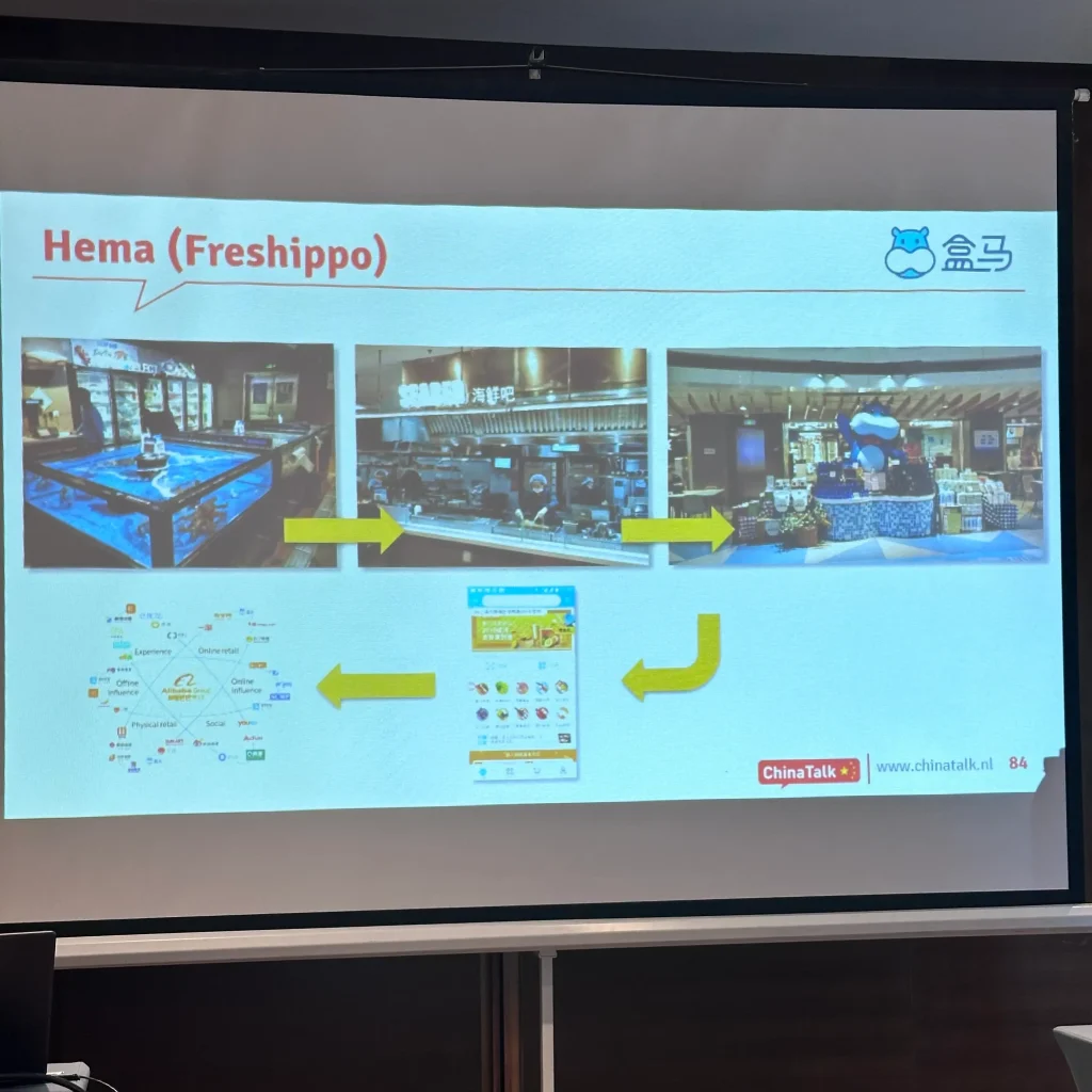 An illustration of the business model and ecosystem of Hema (Freshippo)